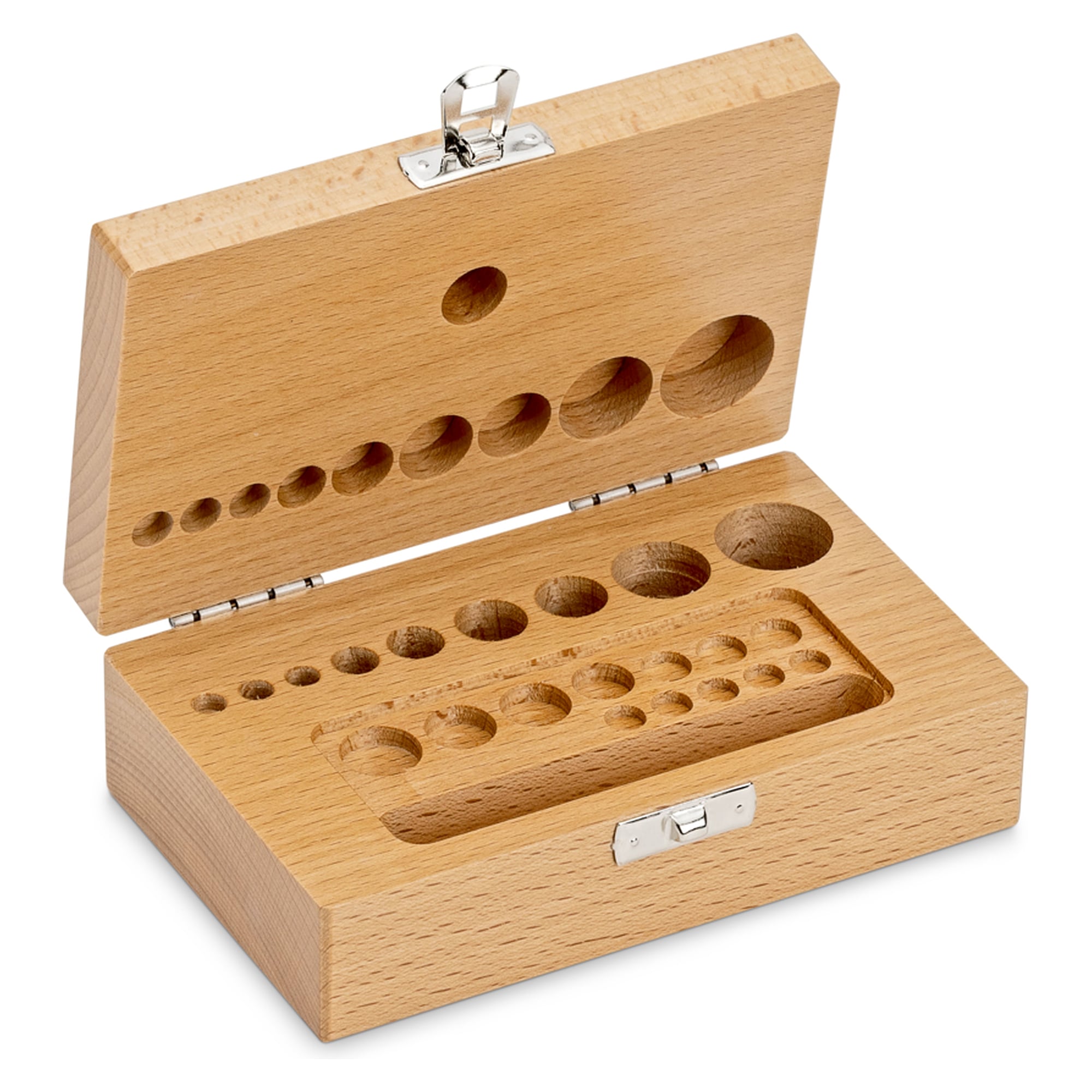 Étui en bois pour jeux de poids (Knopf/Kompakt, 1 mg - 100 g) - KERN 353-430-200