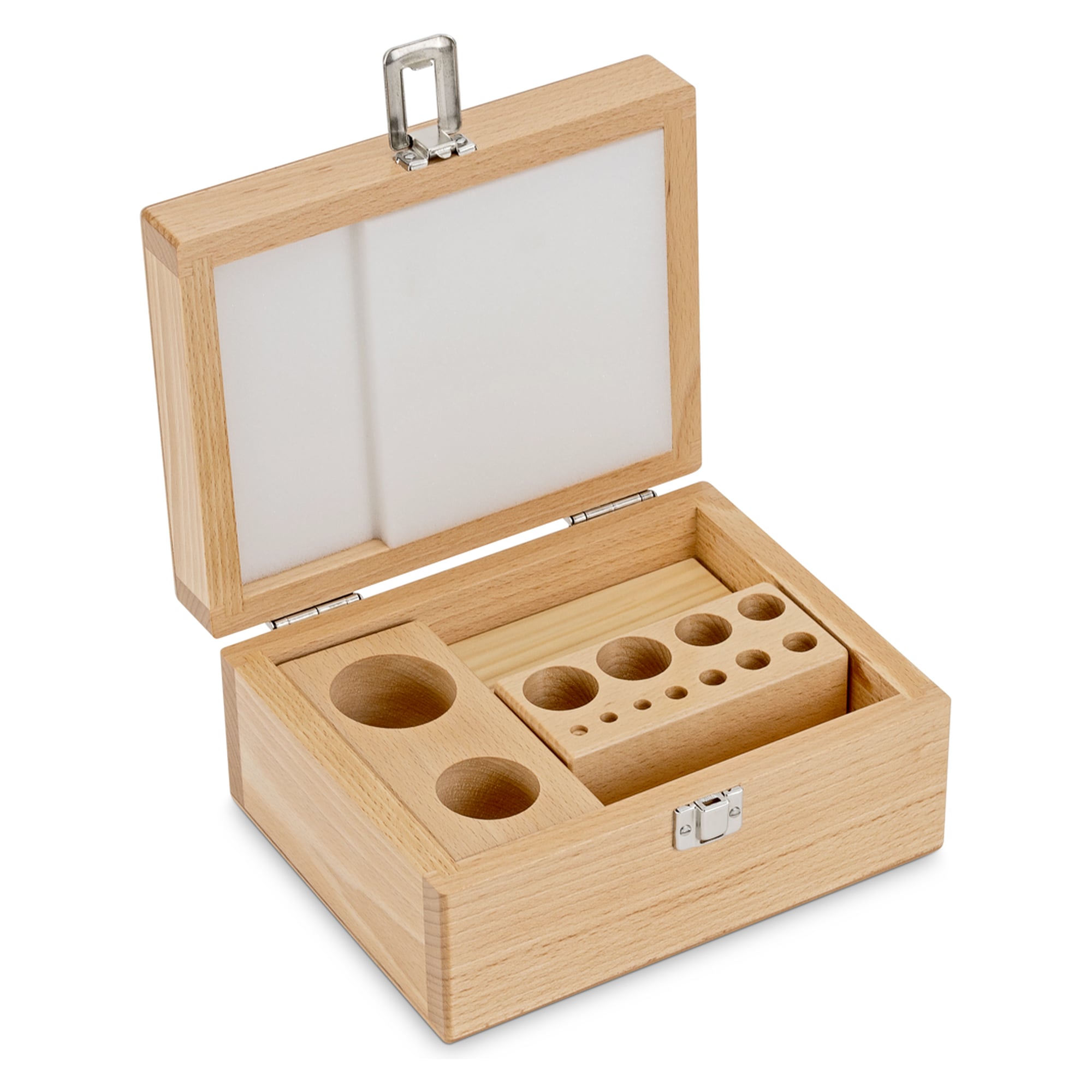 Holz-Etui für Gewichtssätze (Knopf/Kompakt, 1 mg - 1 kg) - KERN 353-460-200