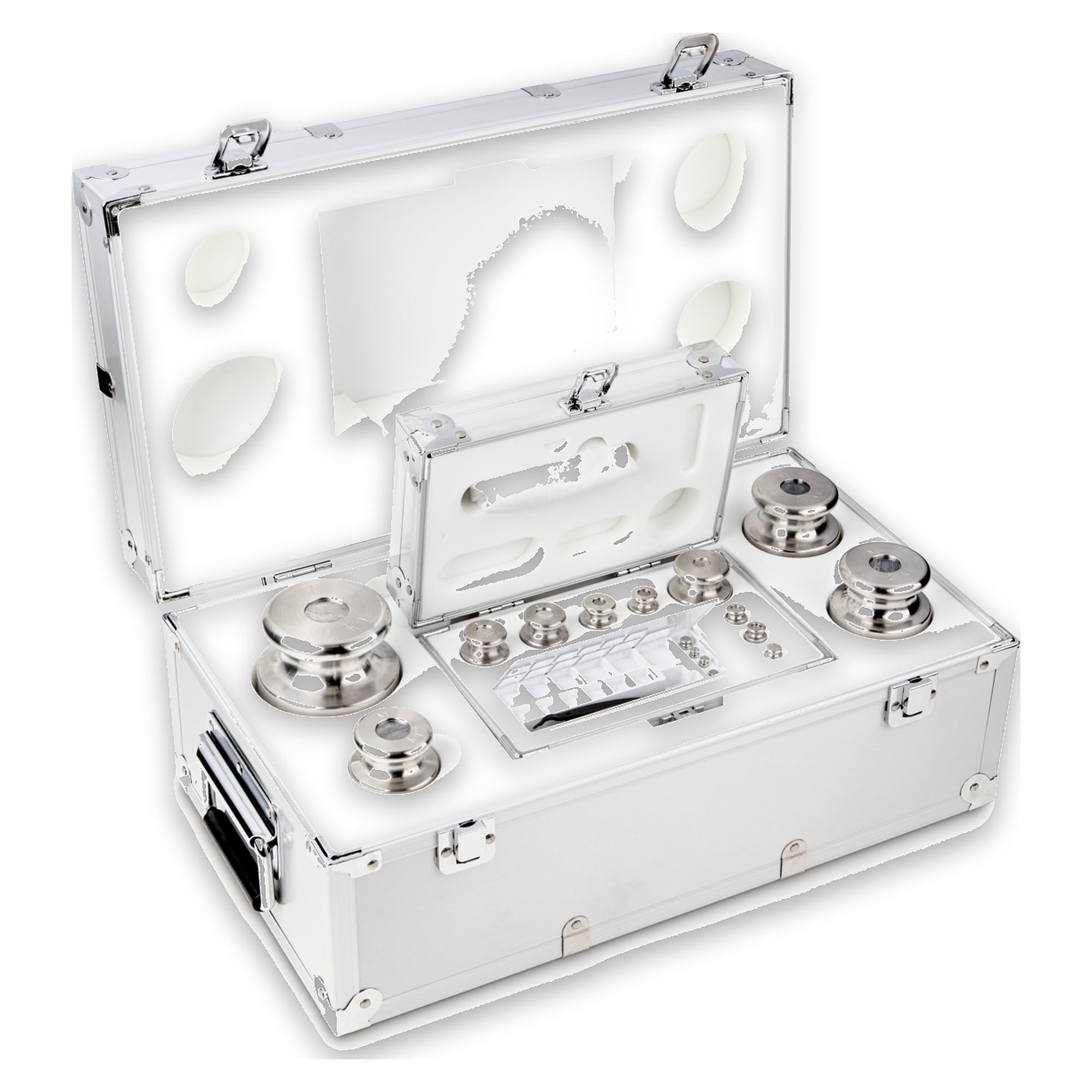 Gewichtsatz OIML M2 1 g - 5 kg Edelstahl feingedreht - KERN 354-086