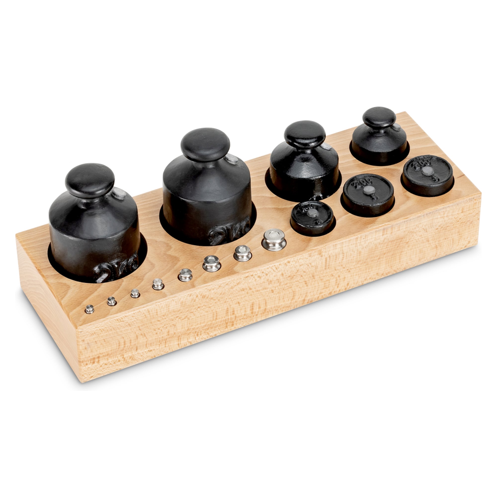 Étui en bois pour jeux de poids (Knopf/Kompakt, 1 g - 2 kg) - KERN 362-970-300