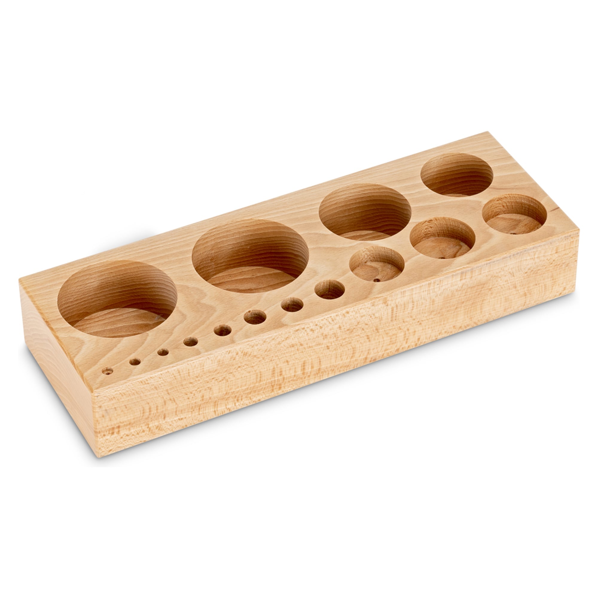 Holz-Etui für Gewichtssätze (Knopf/Kompakt