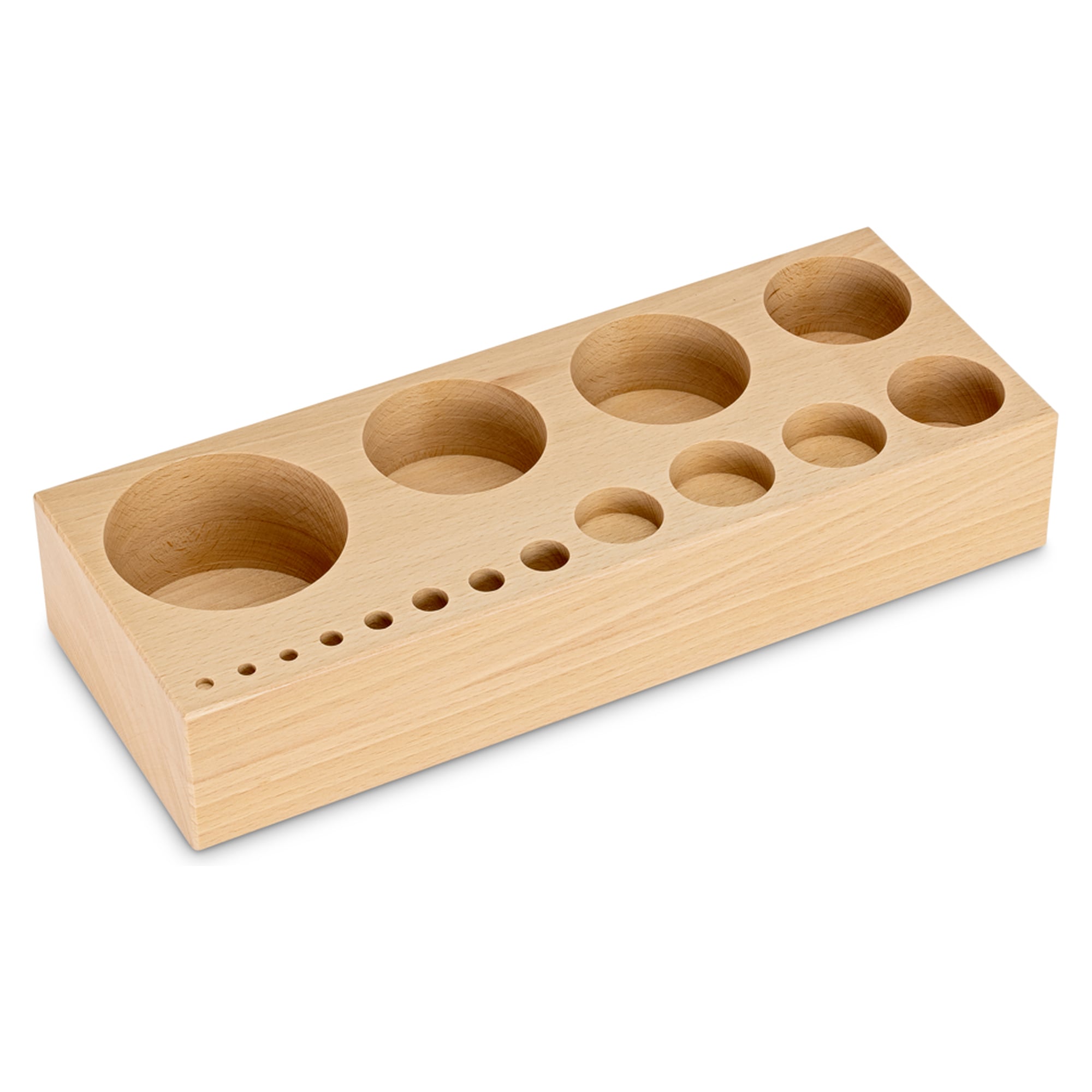 Holz-Etui für Gewichtssätze (Knopf/Kompakt