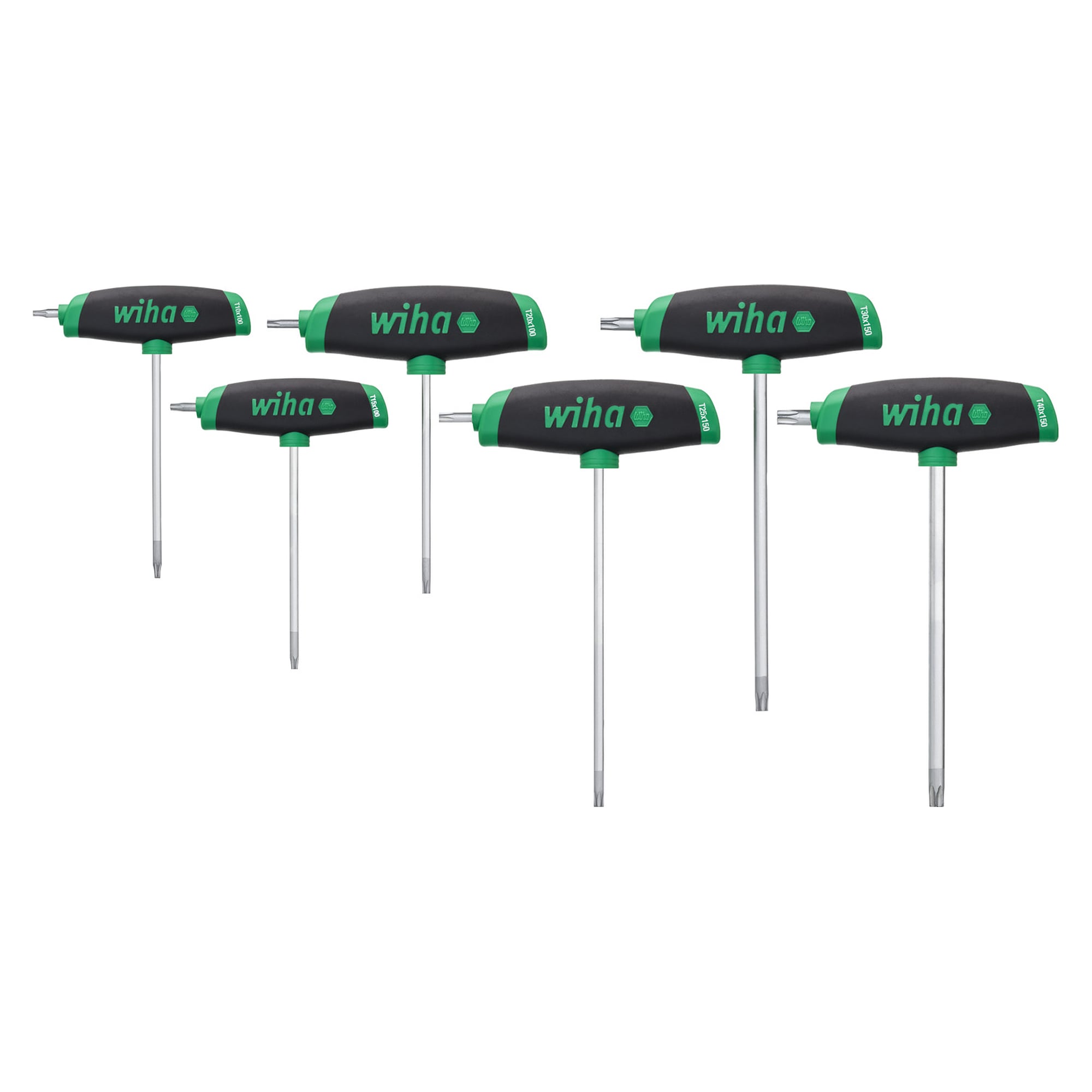 Jeu de clés mâles ComfortGrip TORX® 6 pcs avec lame latérale chromées mat - Wiha 45622