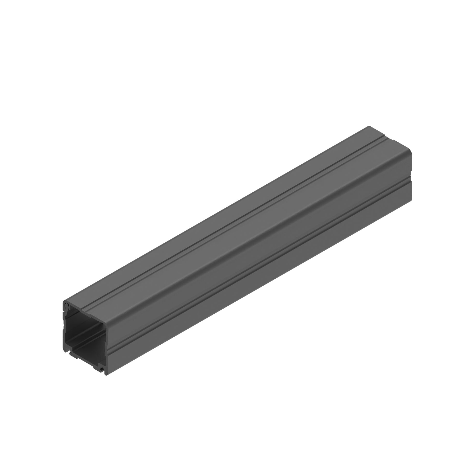 Cable duct 30x30, universal, black ESD, Length 2000 mm, PVC, Slot 8/10/D28L - Bosch Rexroth 3842562095