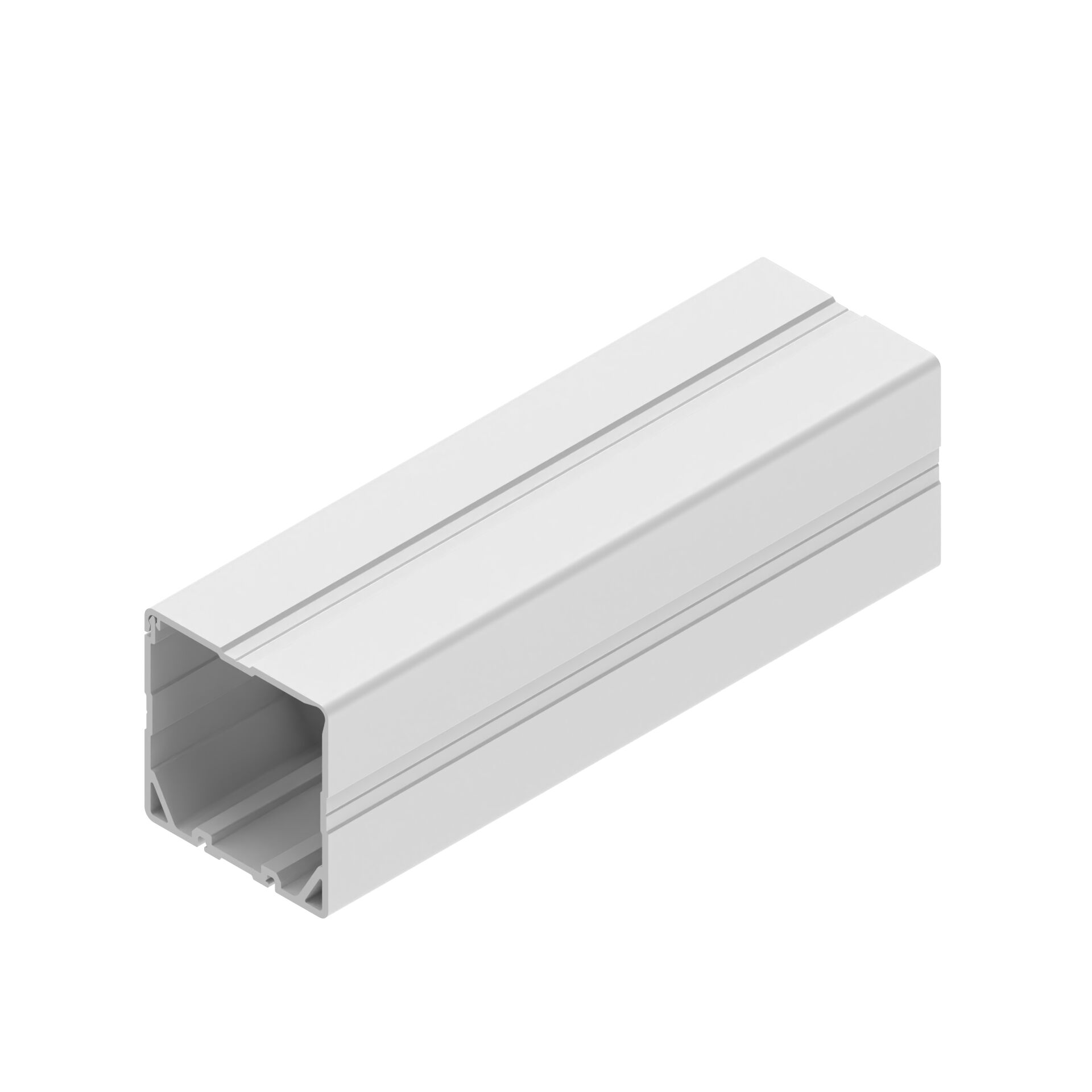 Cable duct 60x60, universal, signal gray, Length 2000 mm, PVC, Slot 8/10/D28L - Bosch Rexroth 3842562098