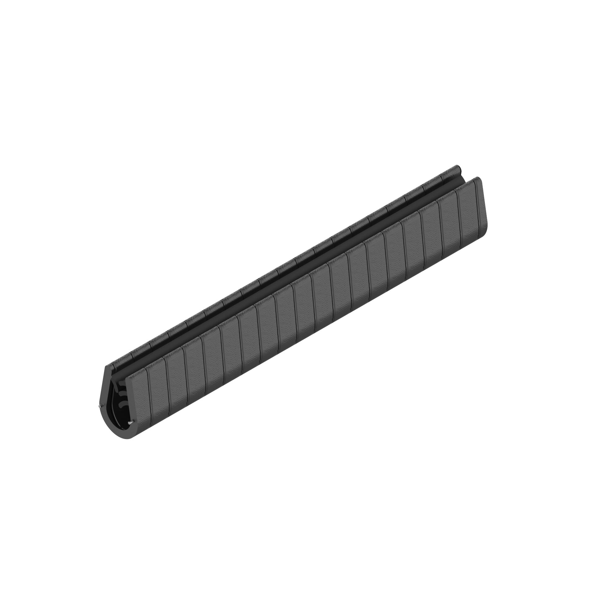 Kantenschutz für Ausschnitte in Schutzrahmen L=10000mm, schwarz, PVC - Bosch Rexroth 3842567937