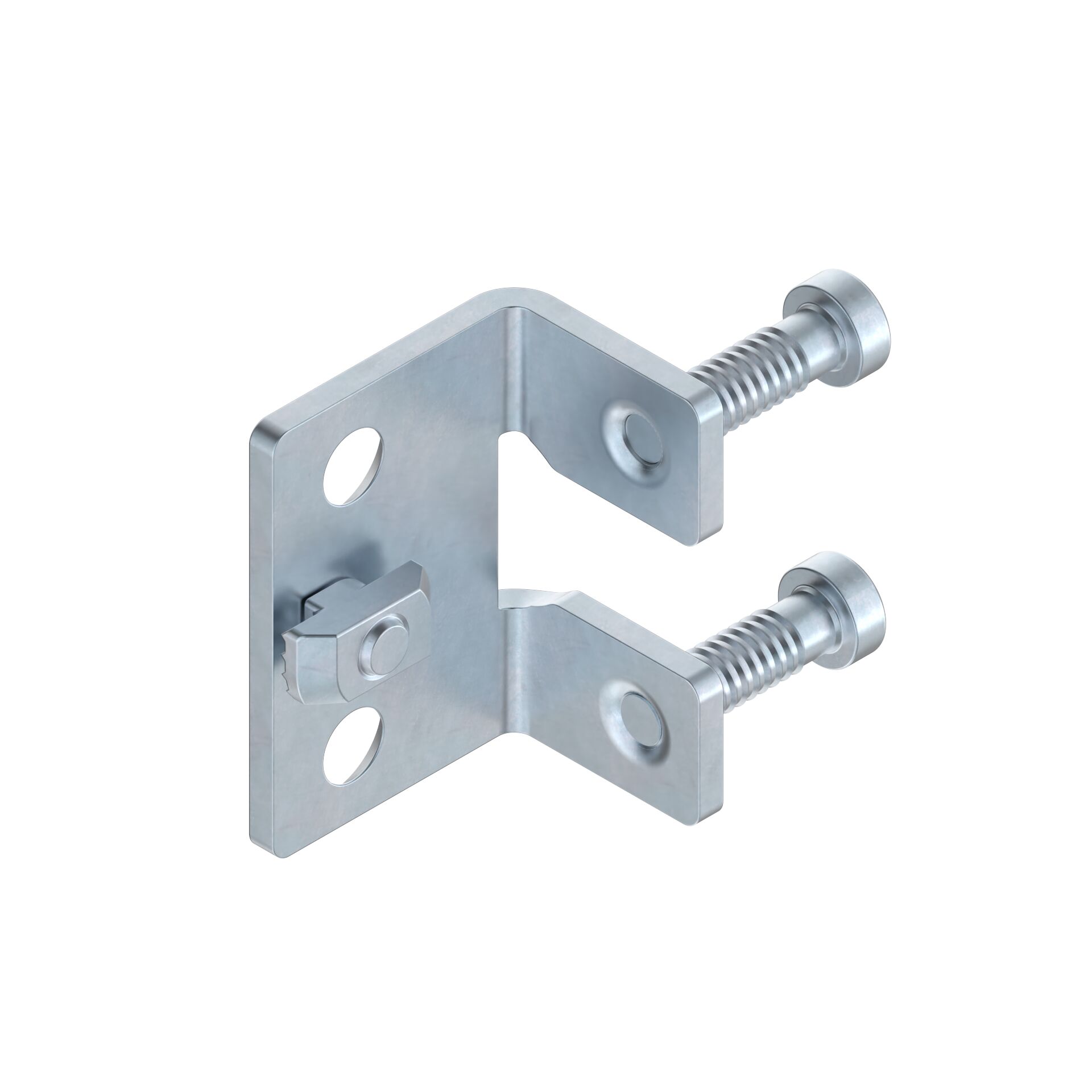 Adapter plate EcoSafe for door lock Multi Use for connection to frame profile 22.5x45 (incl. mounting kit), Stee - Bosch Rexroth 3842567961