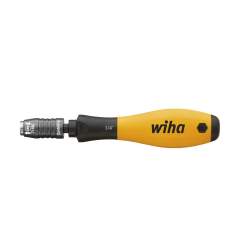 Wiha Screwdriver with bit holder SoftFinish ESD, mechanically lockable 1/4" (32161)