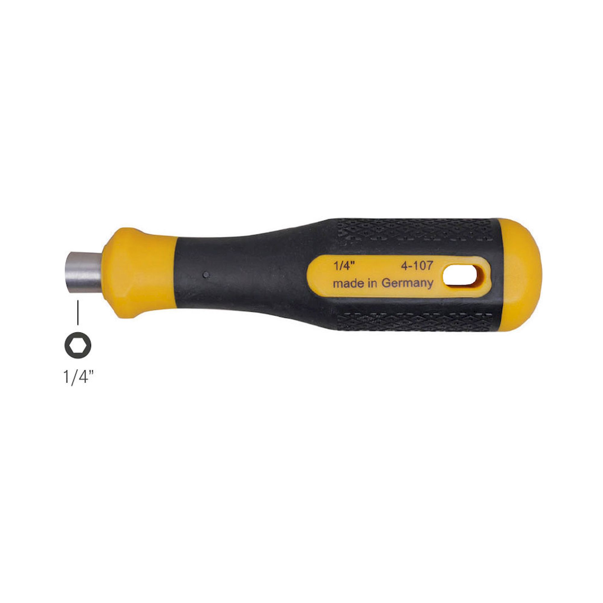 Bernstein 4-107. screwdriver handle with 1/4 inch magnetic bit holder