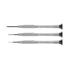 Bernstein 4-360-E01. watchmaker screwdriver set 3 pcs slot 0.6 / 1.0 / 1.5 mm