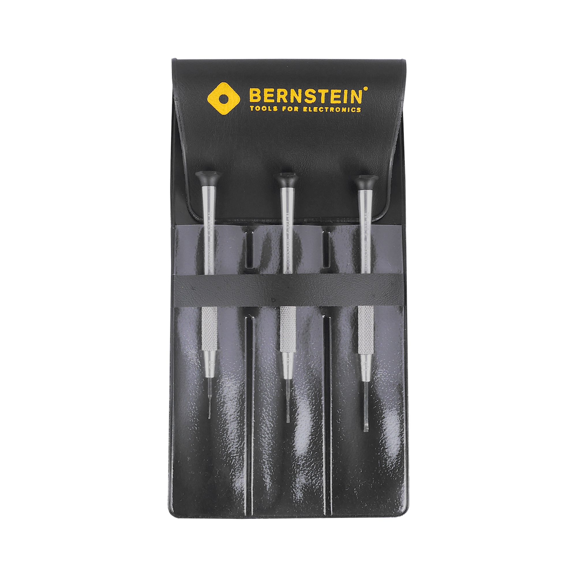 Bernstein 4-360-E01. Uhrmacher-Schraubendreher Satz 3-tlg Schlitz 0,6 / 1,0 / 1,5 mm