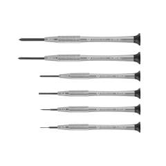 Bernstein 4-360-E04. watchmaker screwdriver set 6 pcs slot 0.6 / 1.0 / 1.5 mm and PH0000 / PH000 / PH00