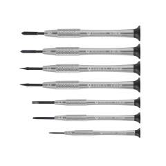 Bernstein 4-360-E05. watchmaker screwdriver set 7 pcs. Slot 1.5 / 2.0 / 2.5 / 3.0 / 3.5 mm and PH0 / PH1