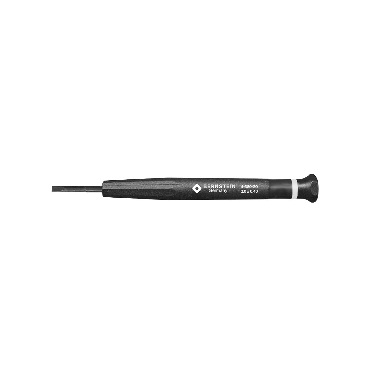 Tournevis de précision lame plate 2,0 x 0,40 x 17 mm - Bernstein 4-380-20