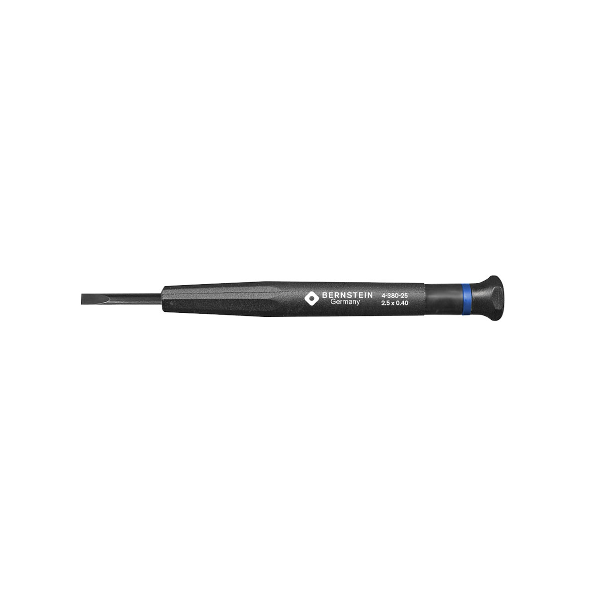 Precision Slotted-Blade Screwdriver 2.5 x 0.40 x 17 mm - Bernstein 4-380-25