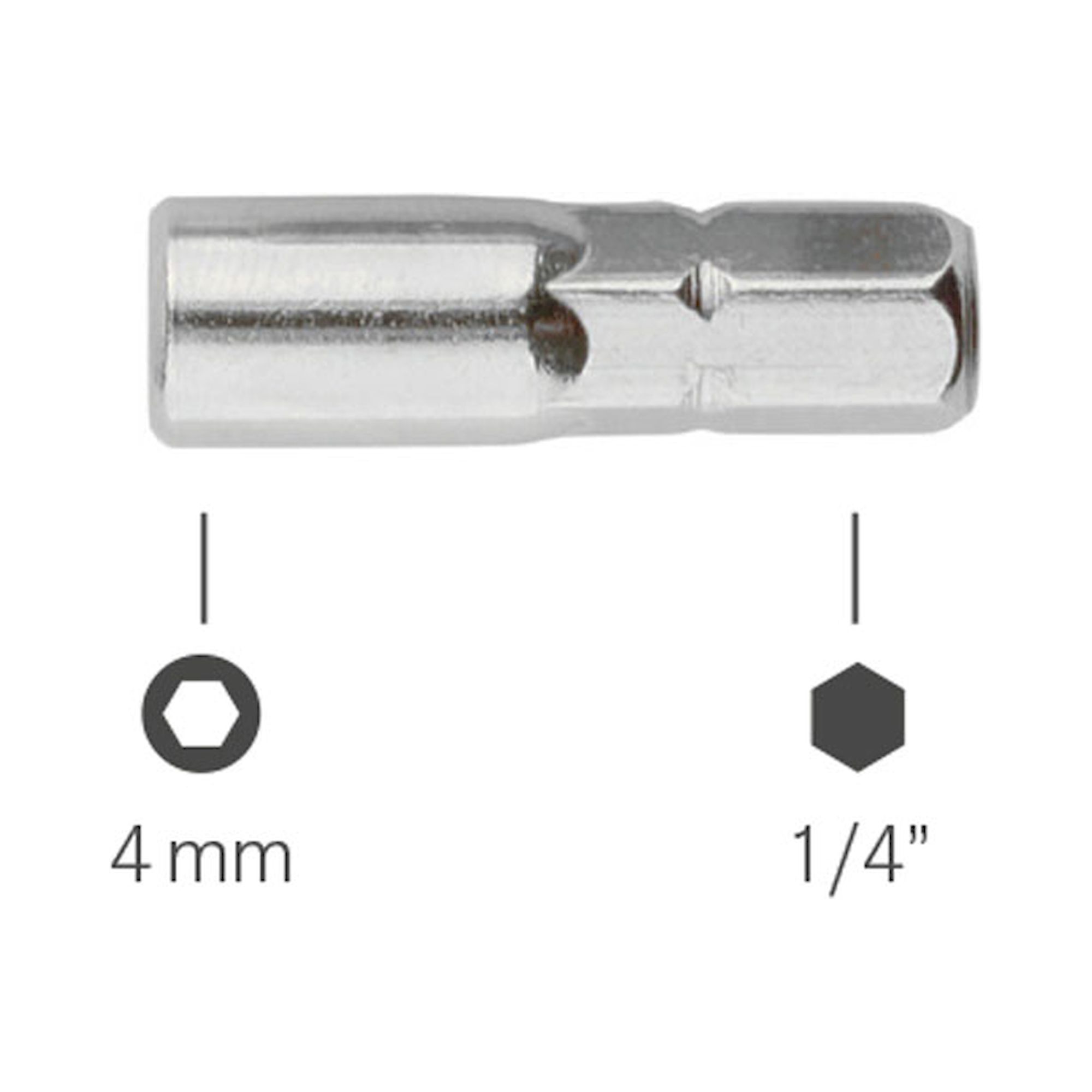 Bernstein 4-566. bit Adapter 1/4 inch to 4 mm bits