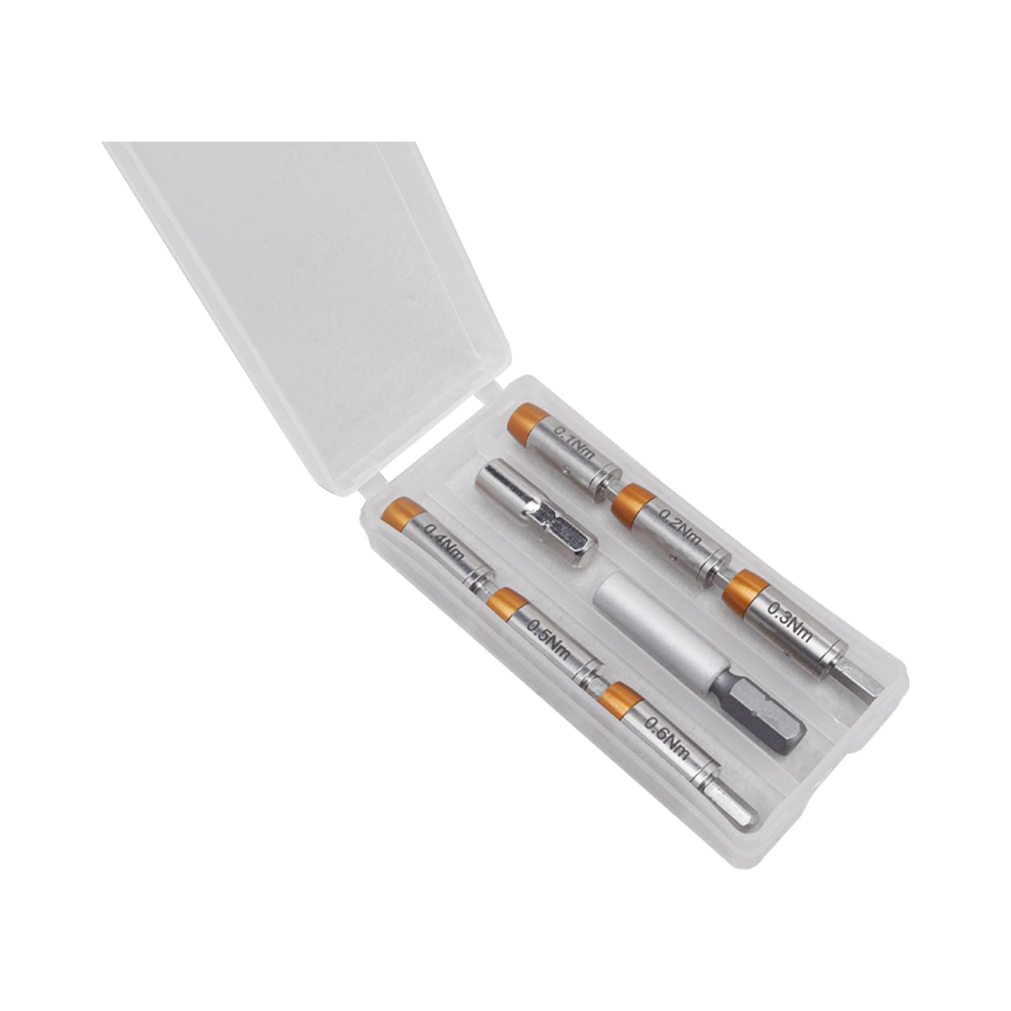 Bernstein 4-970-KSB. Torque adapter set 8 pcs 0.1 - 0.6 Nm +2 bit adapter
