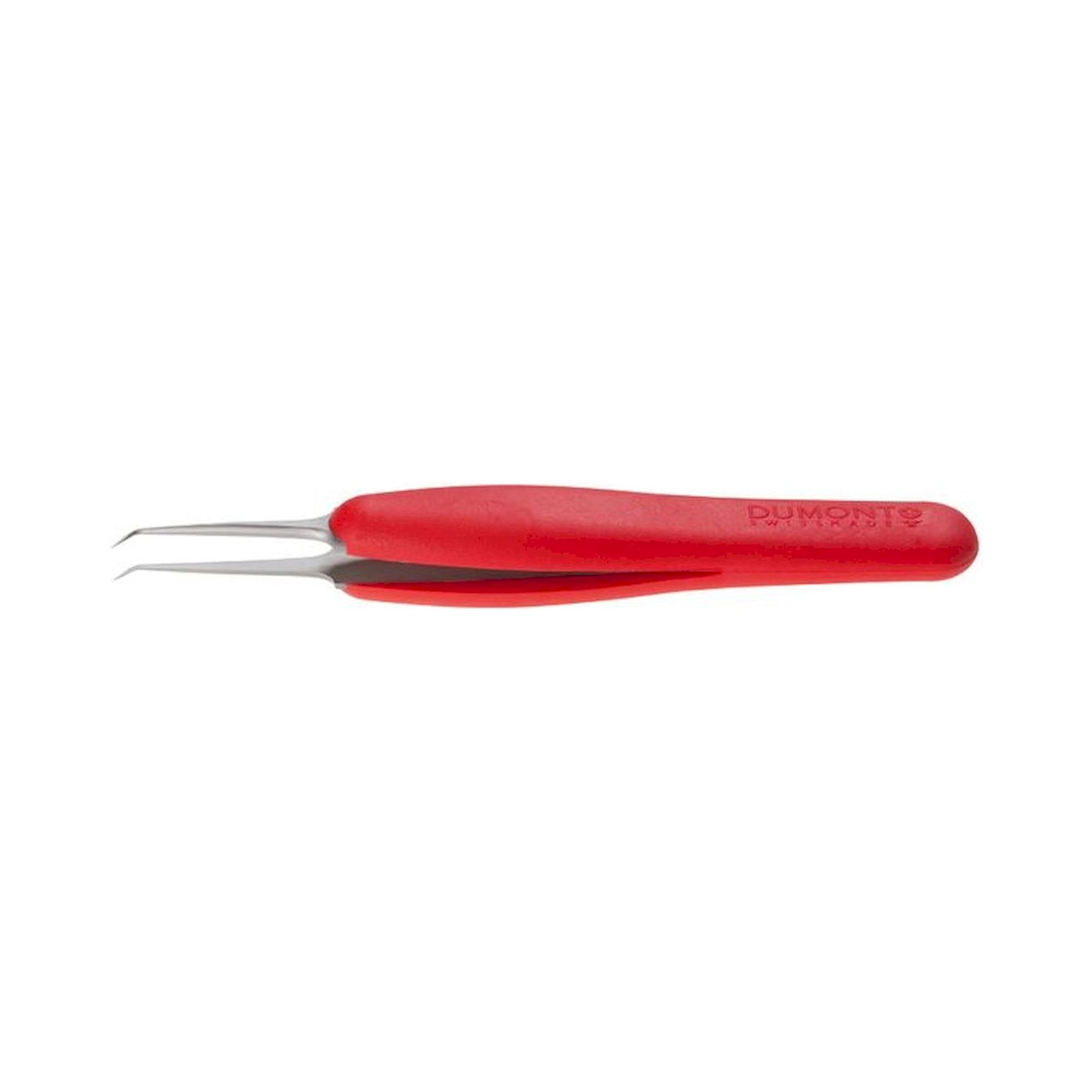 Dumont 0304-5/45SAESD-ET1. Tweezers Ergo ESD type 5/45, very fine tips, 45° bent, amagnetic steel