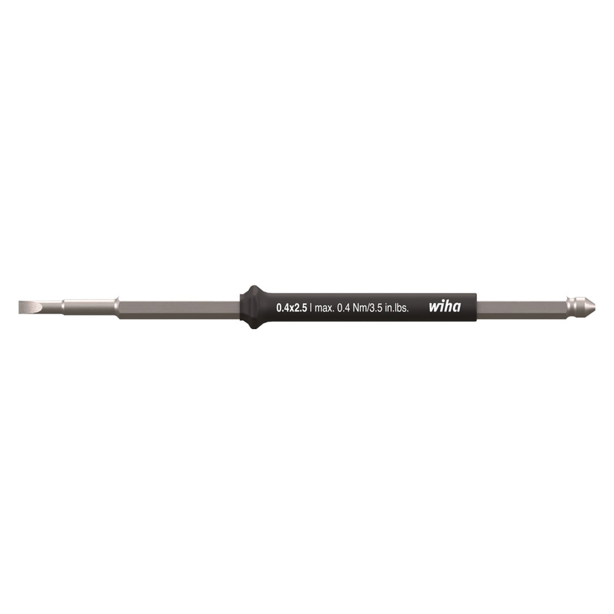 Lame interchangeable Fente 2,5 x 110 mm pour easyTorque, max. 0,4 Nm - Wiha 46880