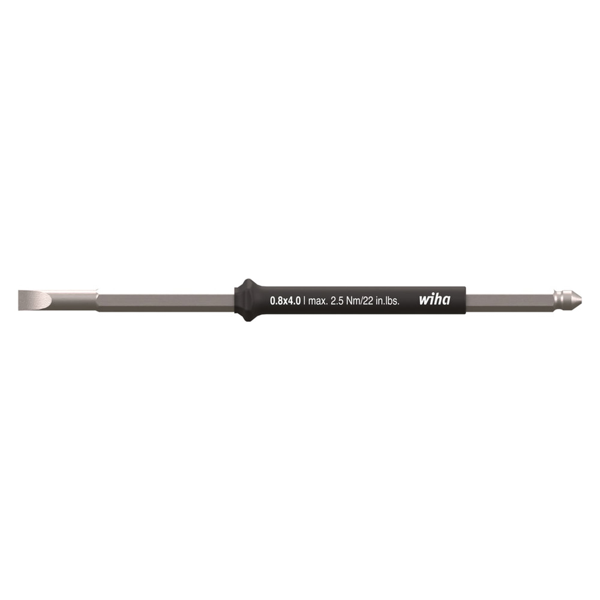 Interchangeable Blade Slotted 4.0 x 110 mm for easyTorque, max. 2.5 Nm - Wiha 46883