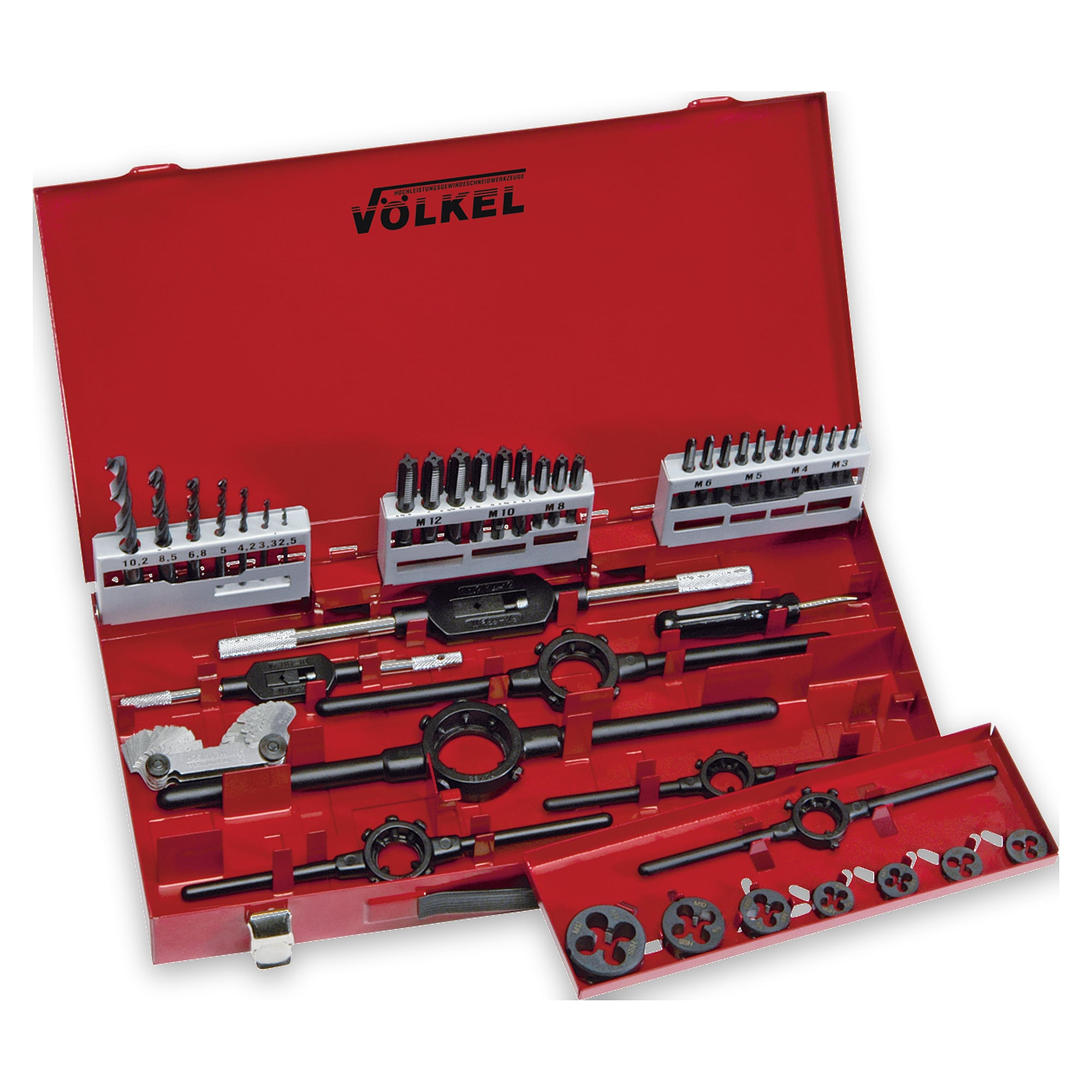 Assortment HSS-G / DIN / konische Ausführung M 3 - 12 - Völkel 49183