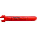 Knipex 98 00 1/4". Open-end wrench, chrome-platedw position 15 °, width across flats 1/4 ", 108 mm