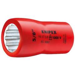 Knipex 98 37 3/4". Socket (double hexagon) with inner square 3/8", 49 mm