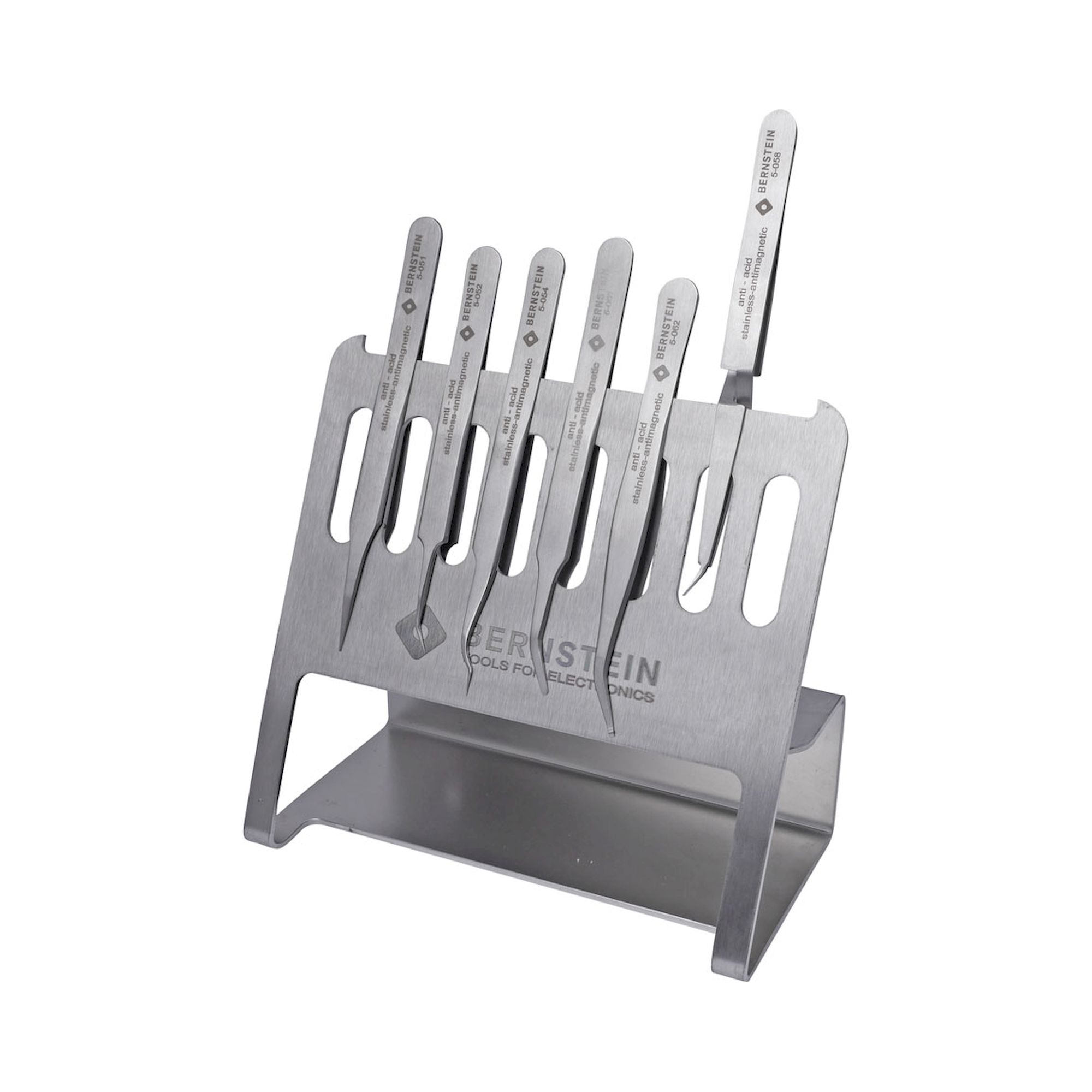 Bernstein 5-050-V. SMD tweezers set 6 pcs