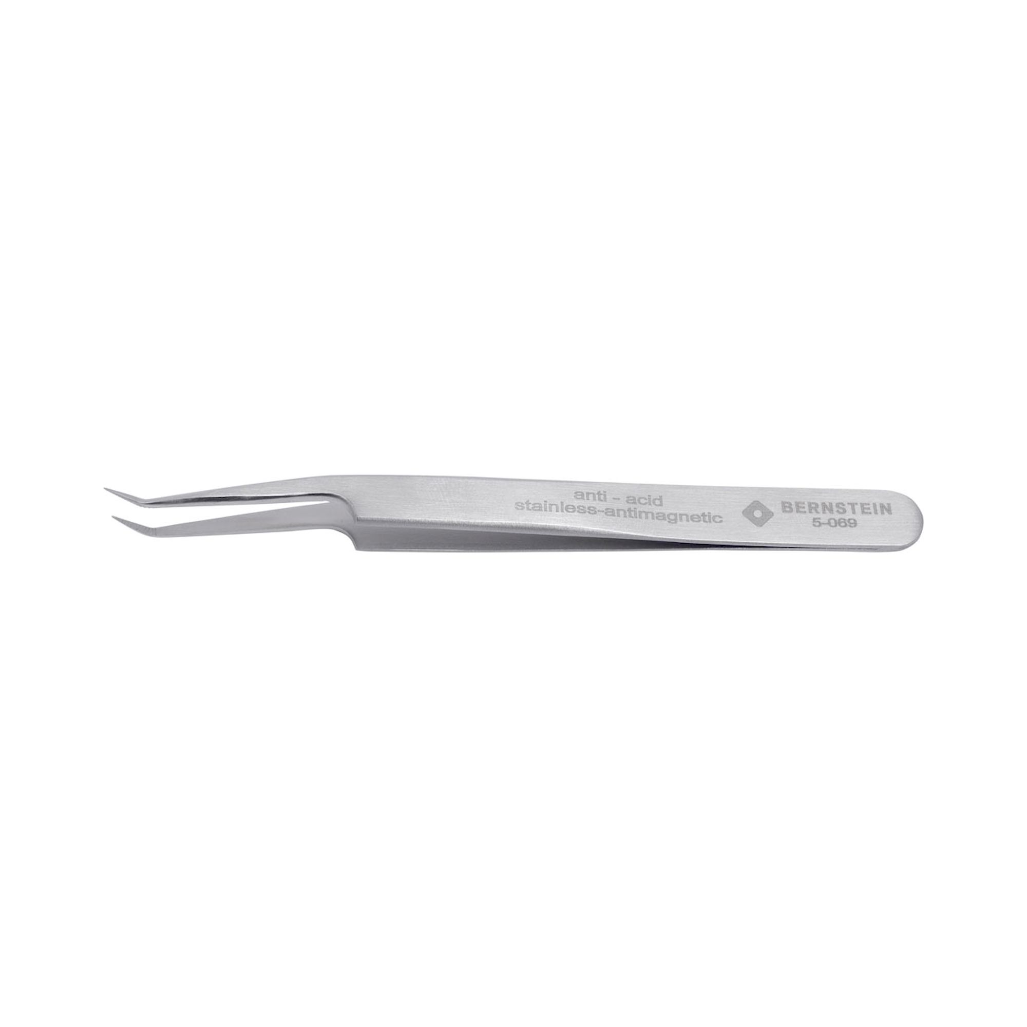 Bernstein 5-069. SMD tweezers 115mm form 5abb-Z stainless steel angle 30° serrated