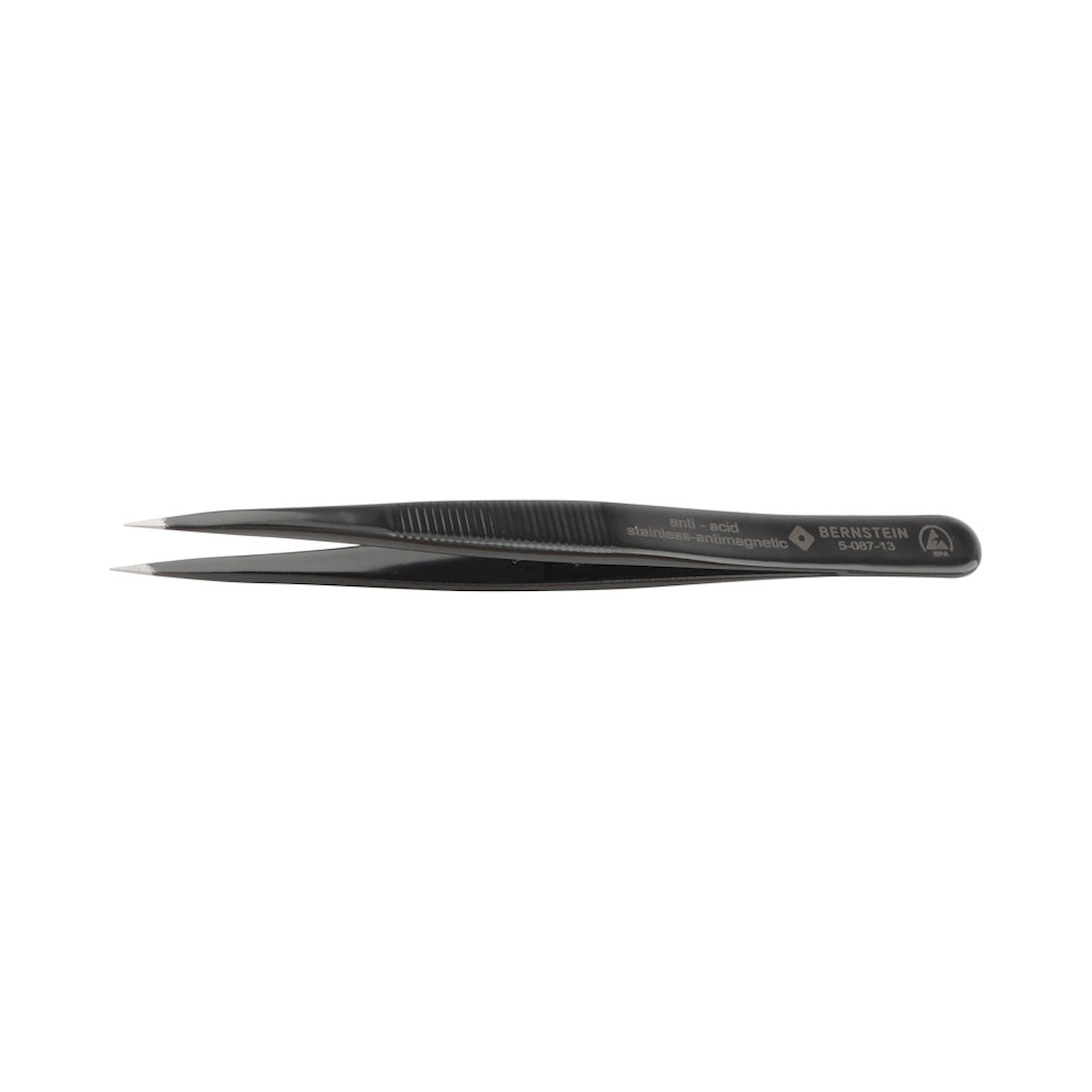 Bernstein 5-087-13. ESD SMD universal tweezers 110mm form AC stainless steel, dissipative