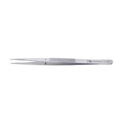 Bernstein 5-106-7. Anatomical tweezers 155mm 48 stainless steel with guide pin, serrated