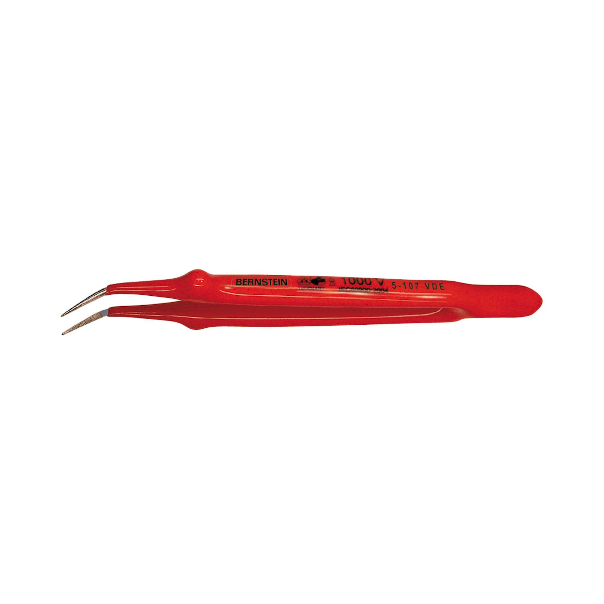 Bernstein 5-107-VDE. VDE tweezers 150mm form 22b serrated