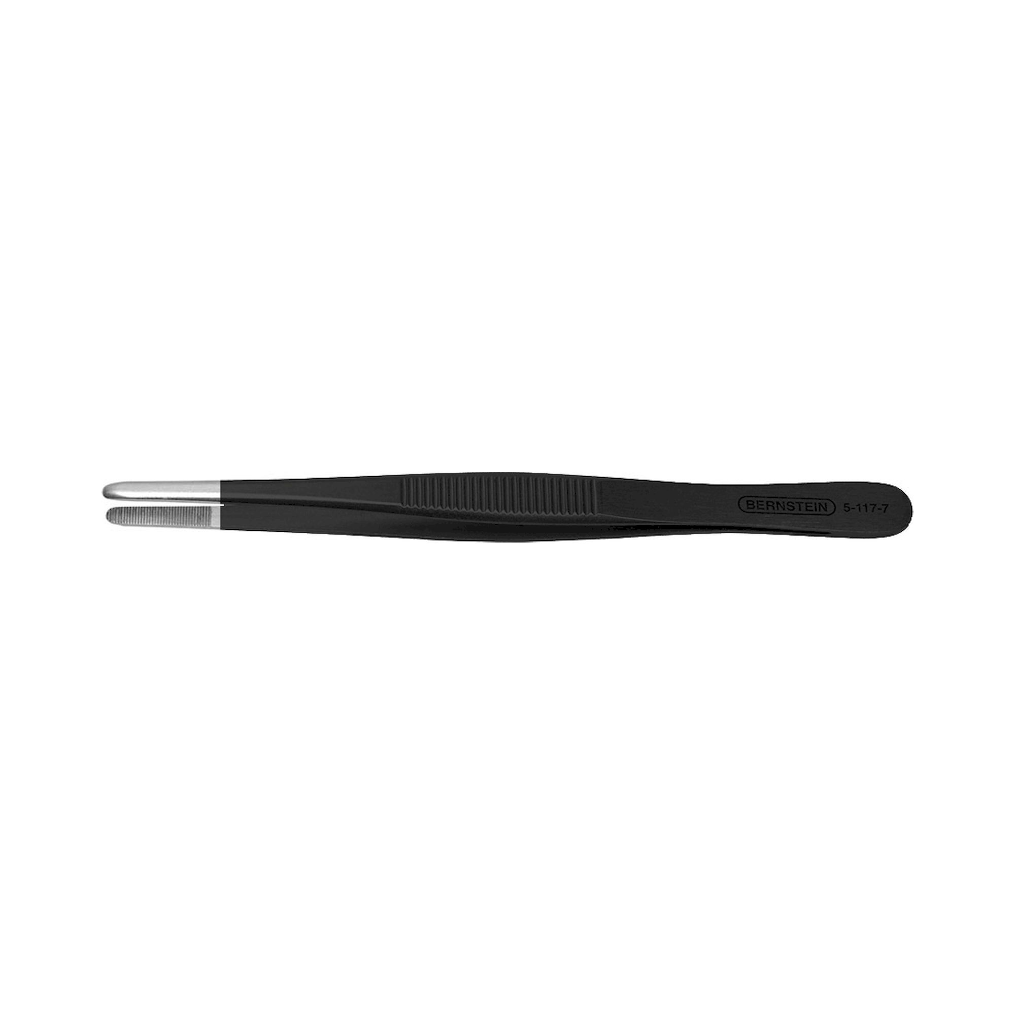 Bernstein 5-117-7-13. ESD tweezers 145mm 40 stainless steel, serrated