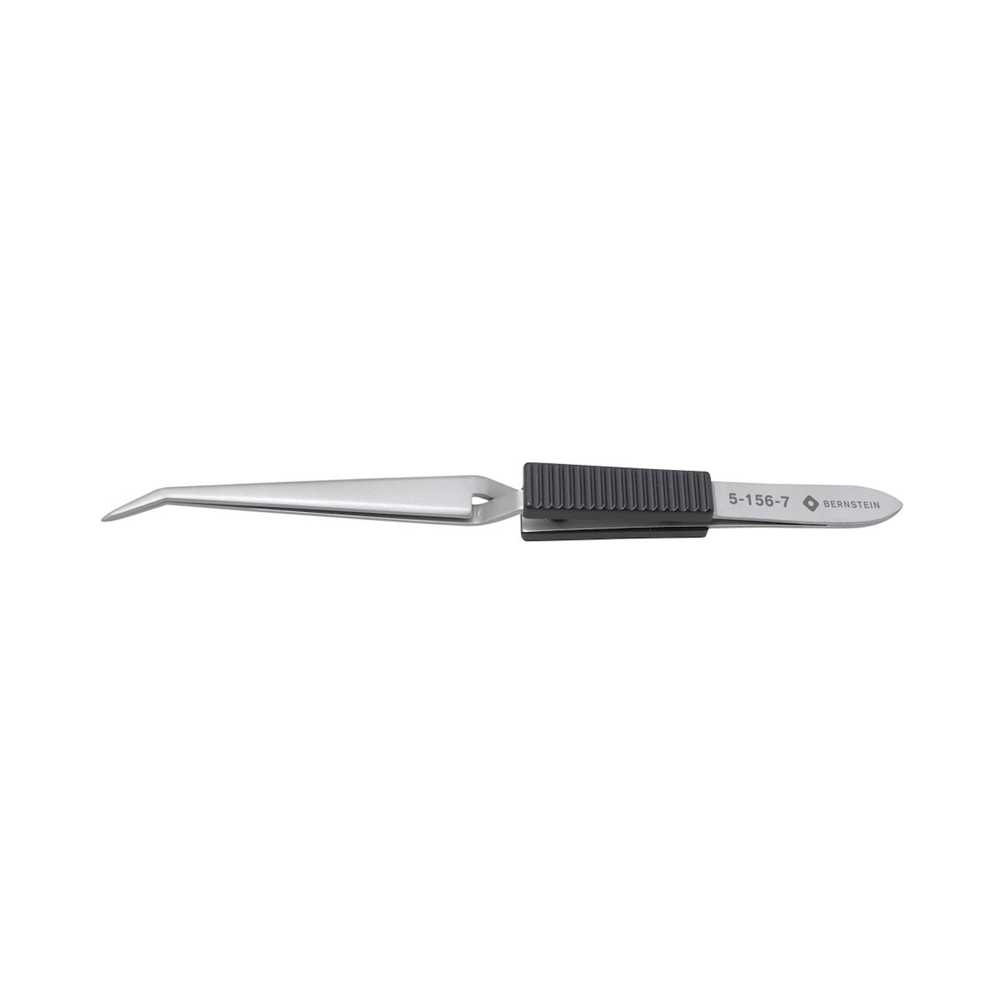 Bernstein 5-156-7. Löt-Kreuzpinzette 160 mm Form R29b Edelstahl Kunststoff Griff