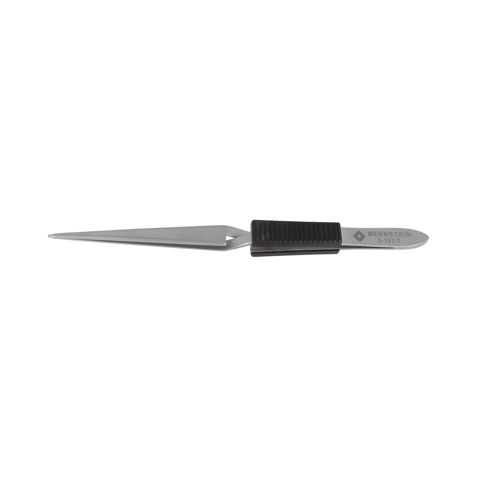 Bernstein 5-157-7. Löt-Kreuzpinzette 160 mm Form R29 Edelstahl Kunststoff Griff