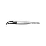 Bernstein 5-436. ESD changeable tips tweezers bent 0.2 mm wide, conductive