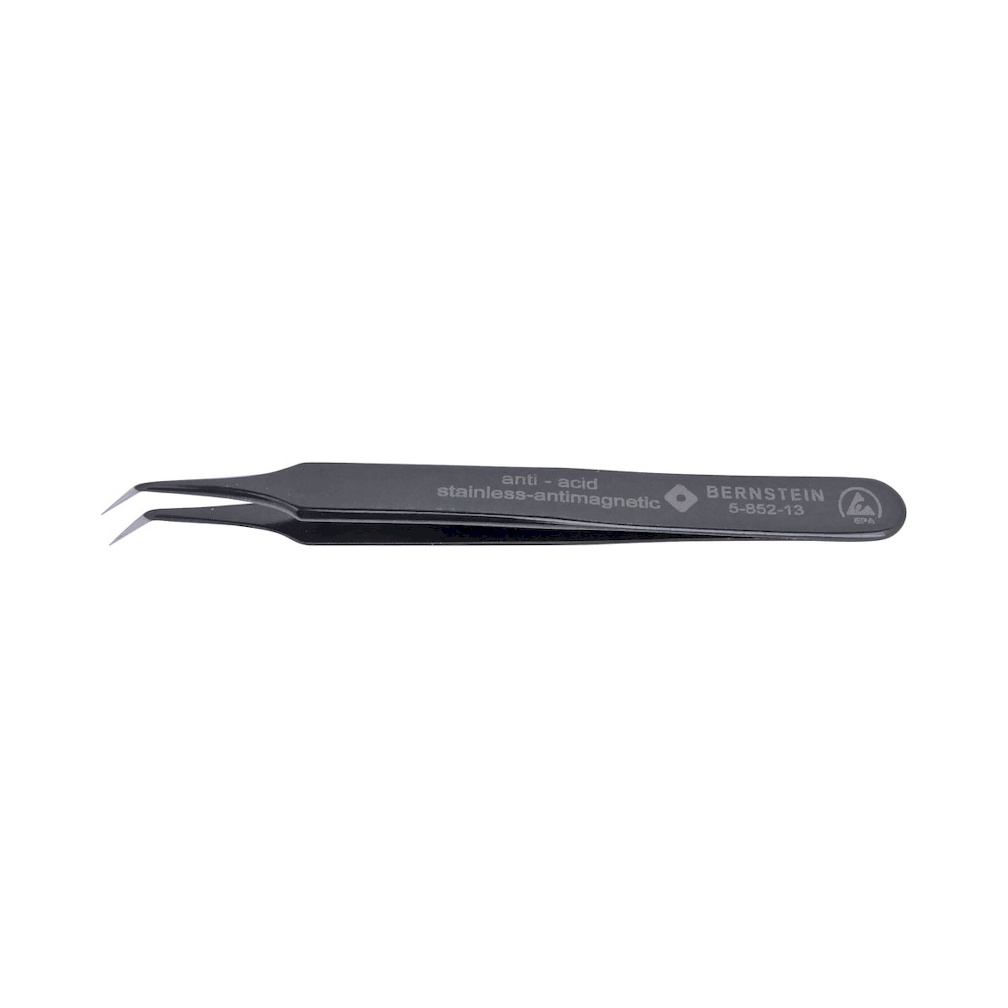Bernstein 5-852-13. ESD SMD tweezers 110mm form 4b stainless steel, dissipative