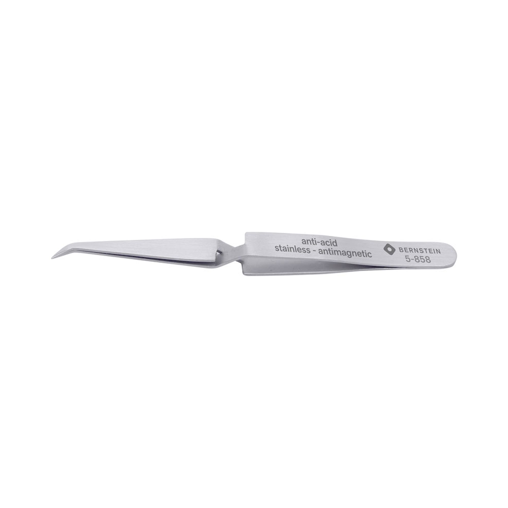 Bernstein 5-858. Cross (jaw) tweezers 125mm form 31c stainless steel self-locking