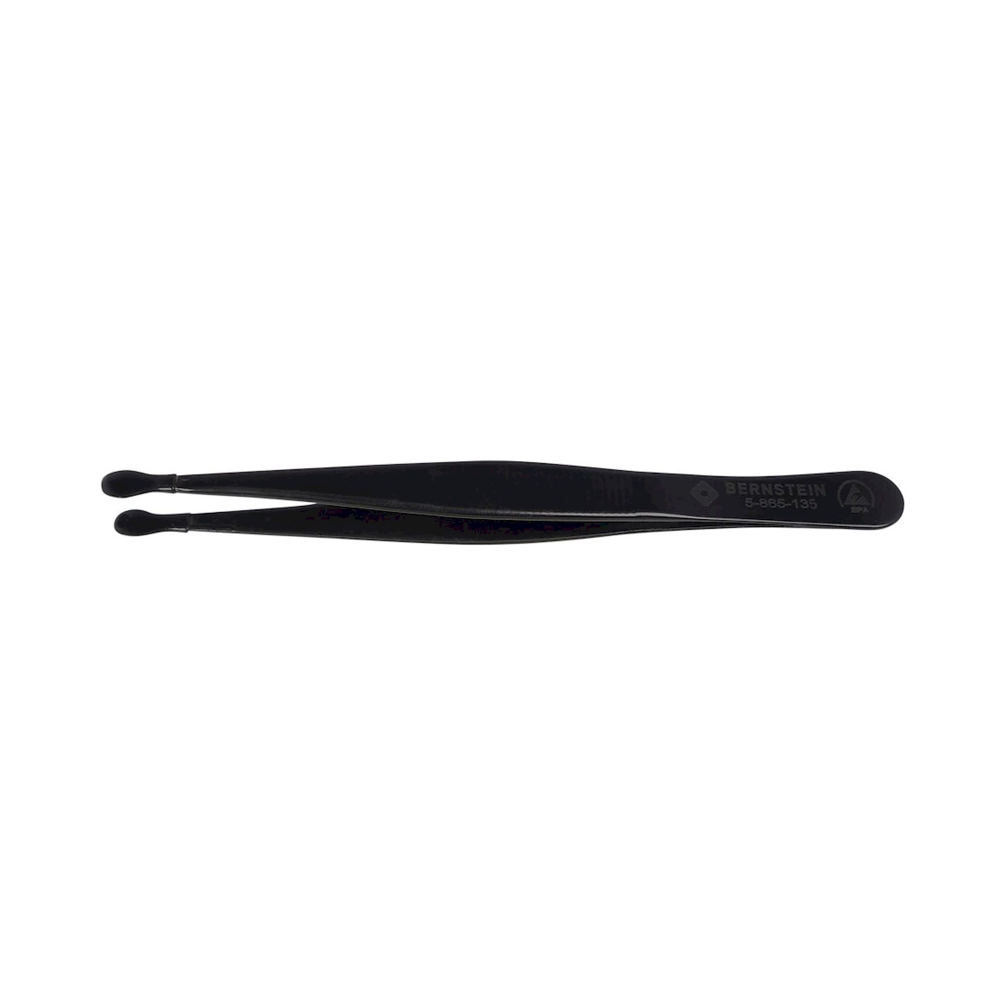 Bernstein 5-865-135. ESD SMD tweezers 120mm shape 26 dissipative, tip ESD insulated
