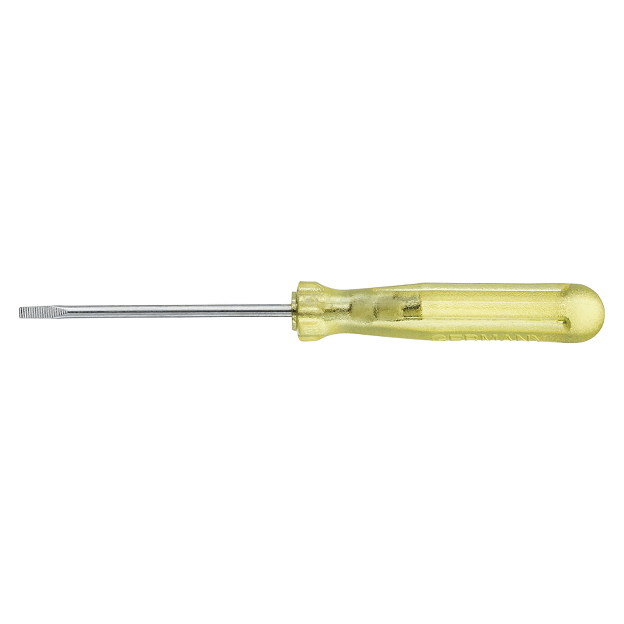 Petit tournevis Fente 2,0 x 40 mm transparent jaune - Wiha 01548