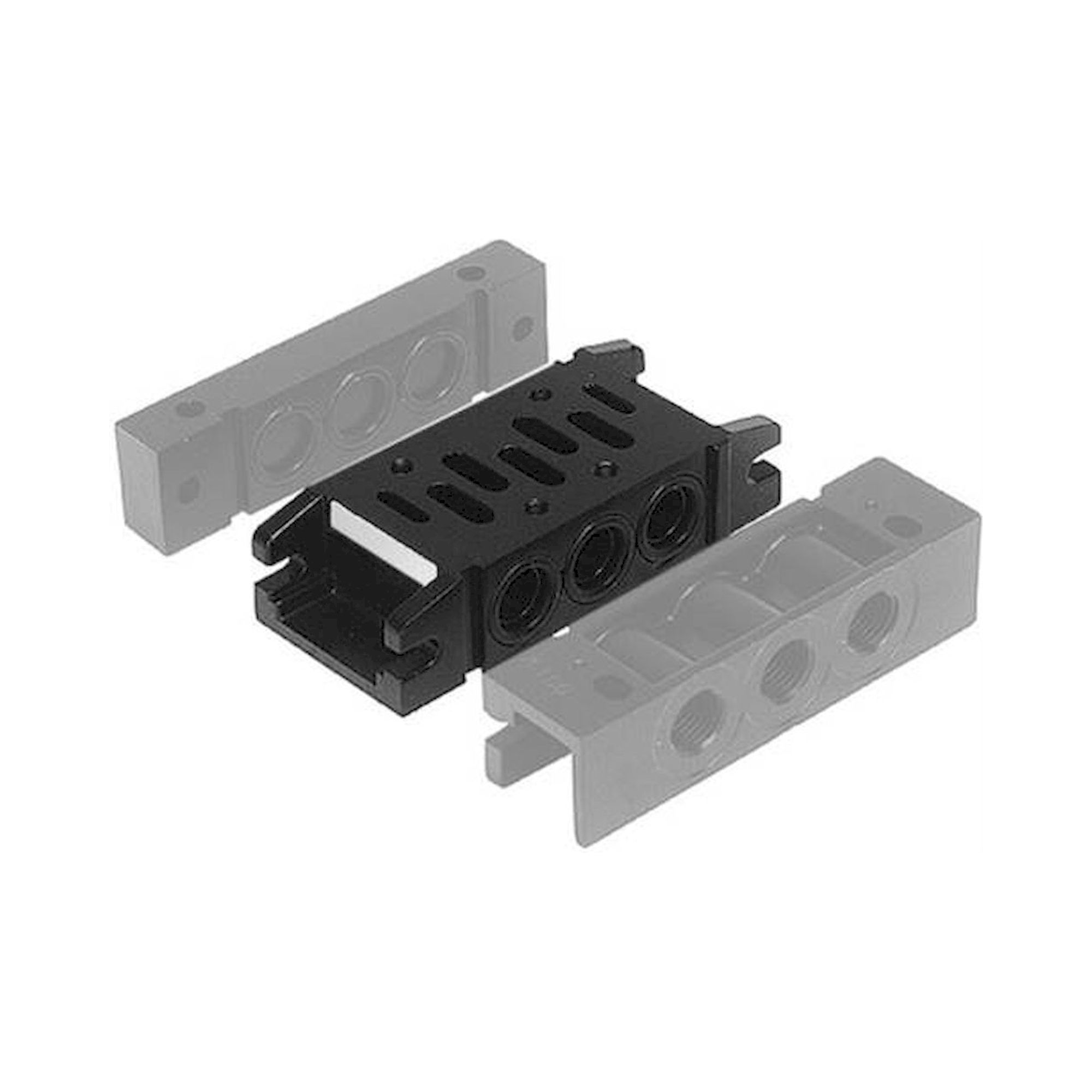 Aventics 5802720000 (SUB BASE) Grundplatte, Anschlüsse 2 und 4 unten