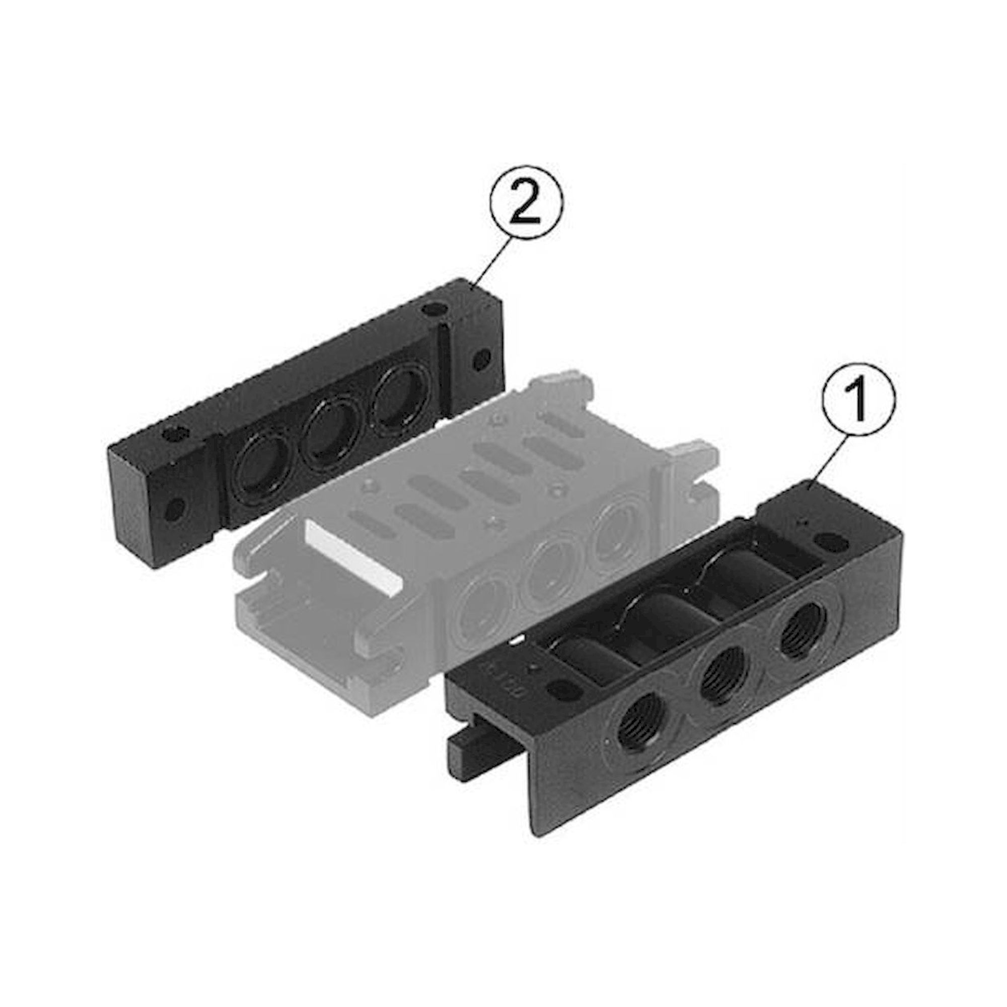 Aventics 5804850000 (CONNECTING PIECE) Endplatte links, Endplatte rechts