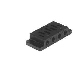 Aventics 5803710000 (BASE Plate ISO3-G3/8) Einzelanschlussplatte, Anschlüsse seitlich