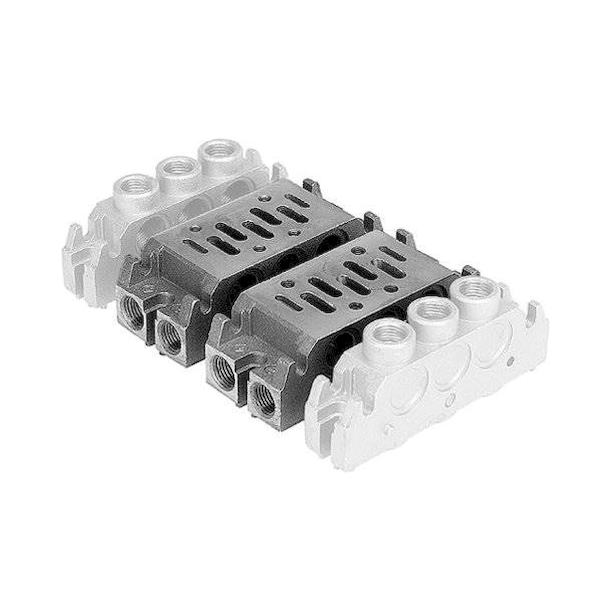 Aventics 5801500000 (CONNECTING PIECE ISO1, G1/4 SI) Grundplatte, Anschlüsse 2 und 4 seitlich oder