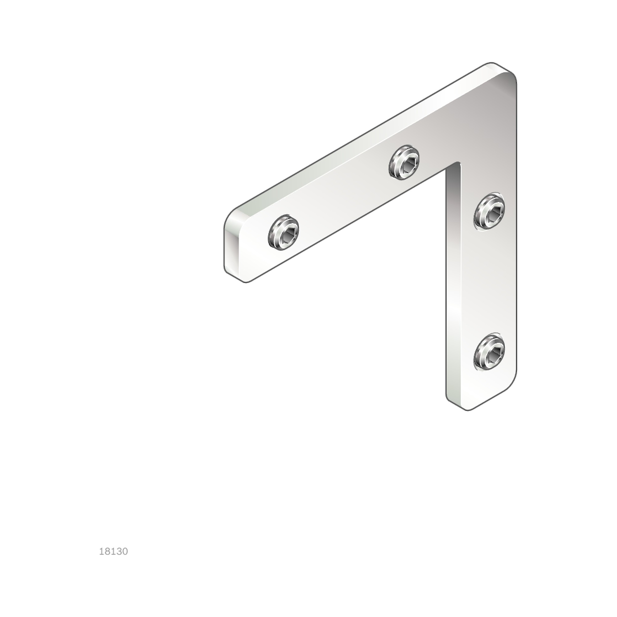 Equerre d'onglet pour rainure 10, acier galvanisé - Bosch Rexroth 3842563228