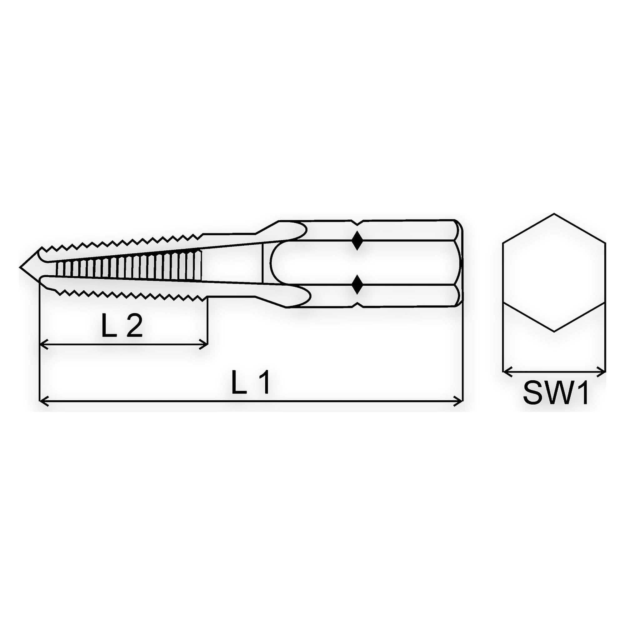 Handgewindebohrer WN/D HSS-G - Völkel
