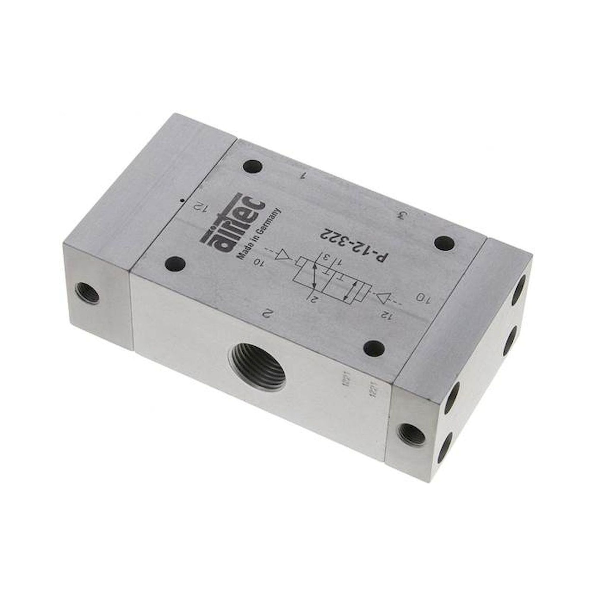 Airtec P 12 322. 3/2-Wege Pneumatikimpulsventil, G 1/2", dominierend