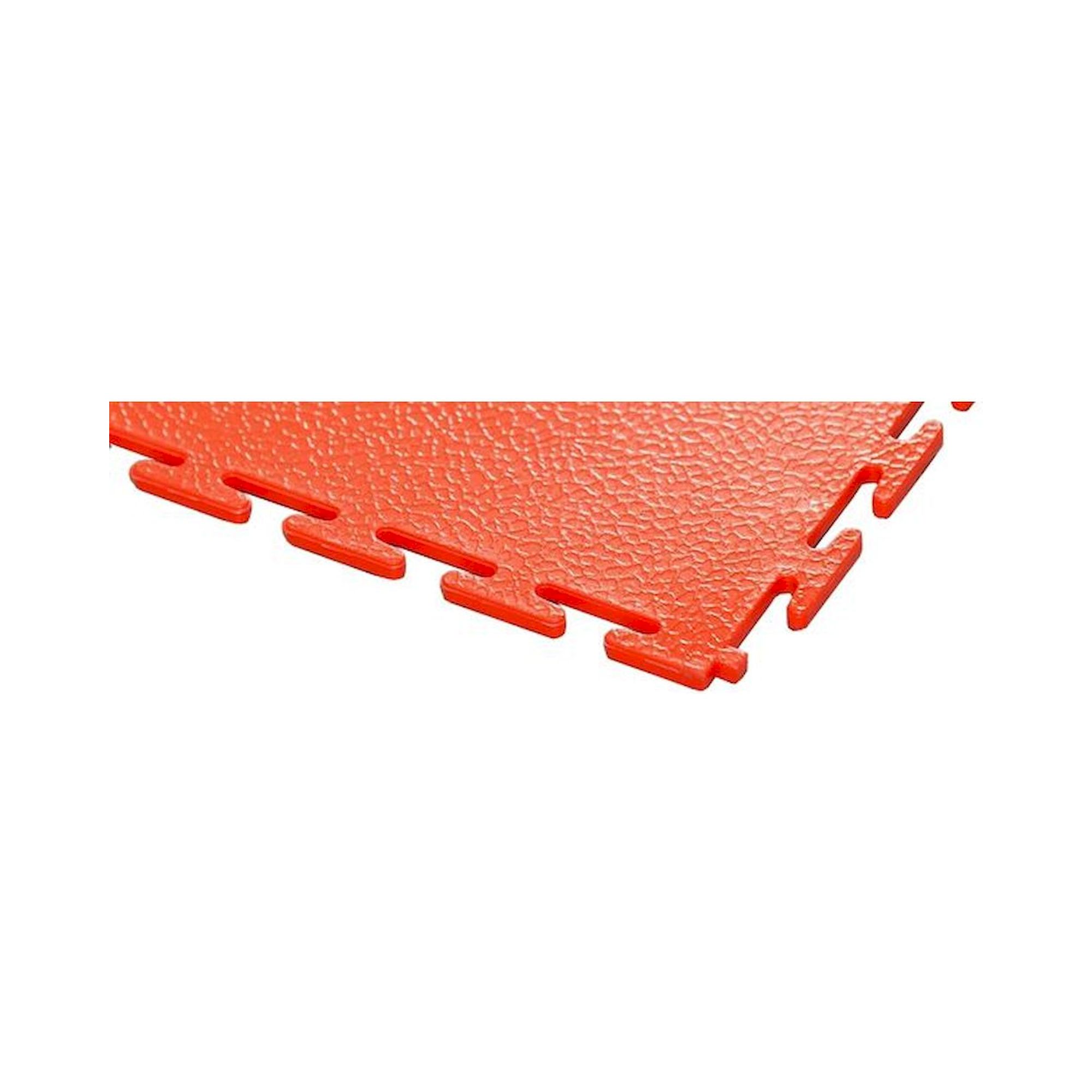 Ecotile E500/7/701. PVC Bodenfliese, rot, standard, glatt, 4 Stück, 500x500x7 mm