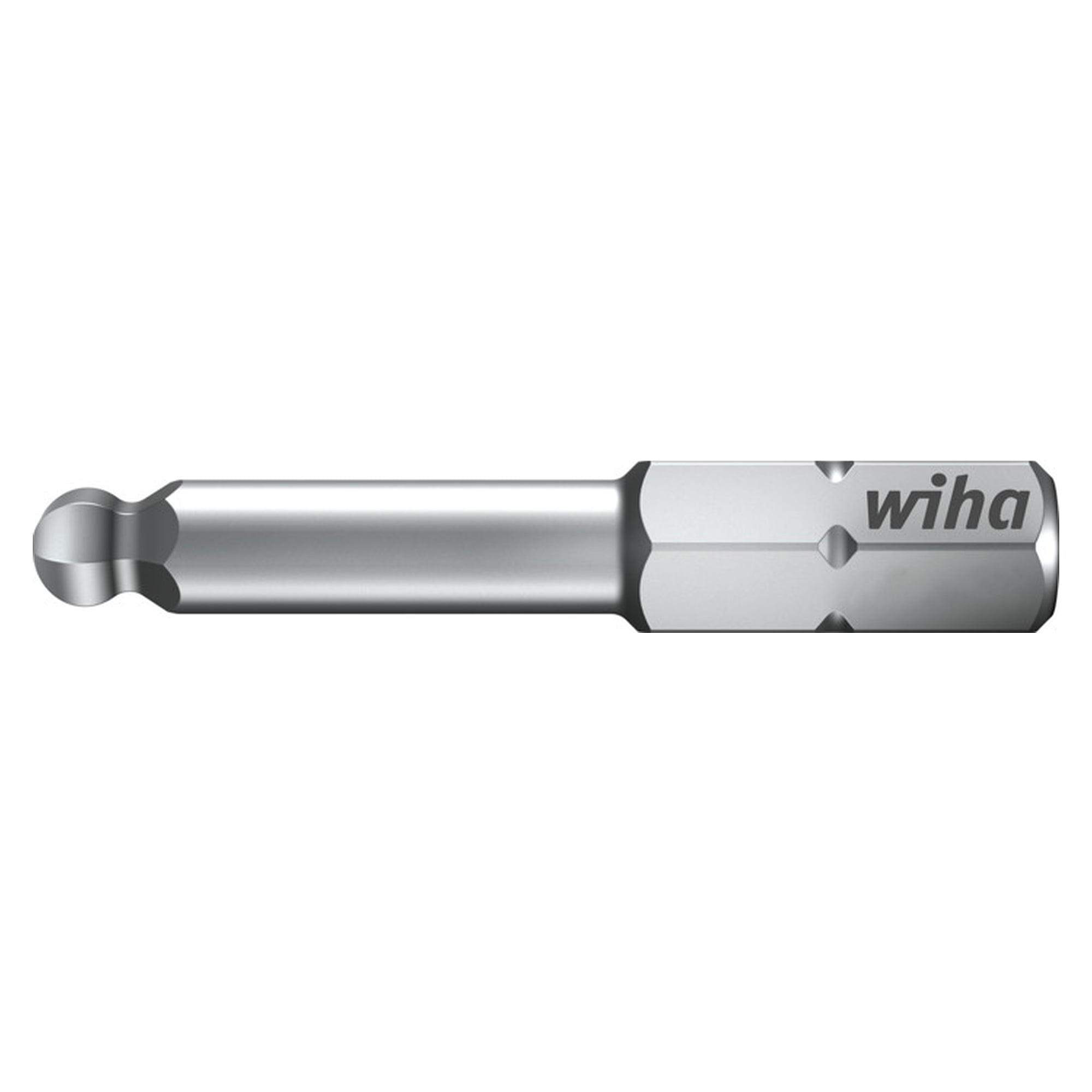 Bit Standard Hexagonal Ball End 6.0 mm, 38 mm, 1/4" C6,3 - Wiha 01740