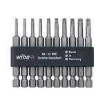 Wiha Bit Set Professional 70 mm Torx Kugelkopf 11-tlg. 1/4" inkl. Bitleiste (32804)